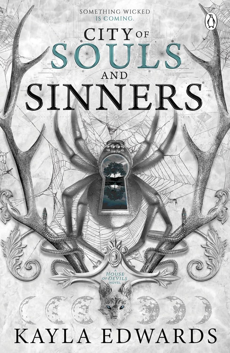City Of Souls And Sinners paperback cover by Kayla Edwards, dark fantasy fiction
