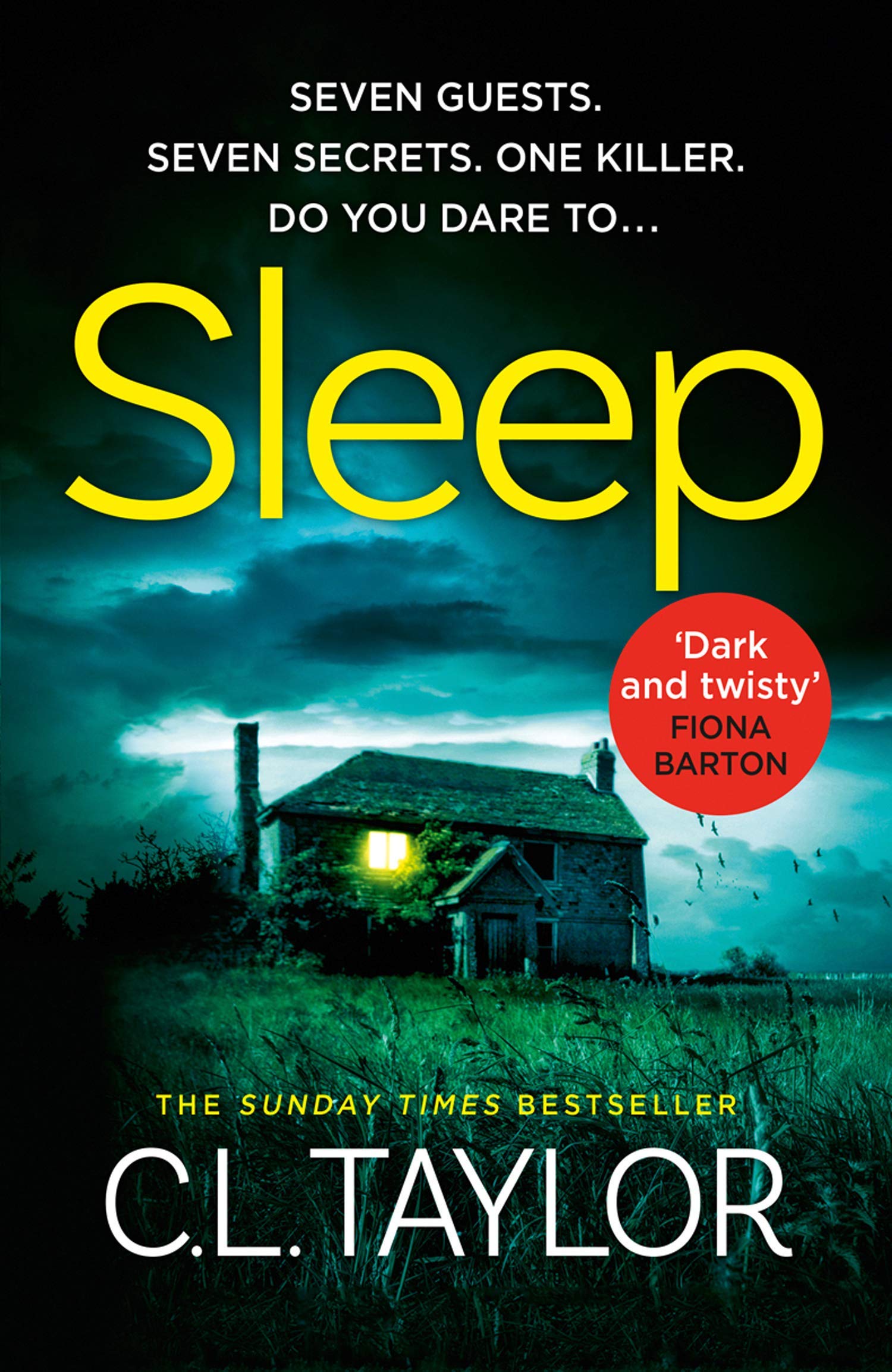 Sleep by C.L. Taylor paperback front cover, psychological thriller novel