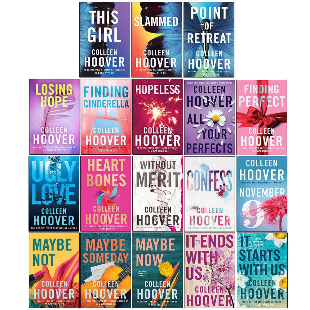 Colleen Hoover Collection 12 Books Set paperback front cover featuring It Ends with Us and Ugly Love