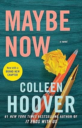 All three Colleen Hoover paperback titles fanned out showing Maybe Now, Finding Perfect, and All Your Perfects covers