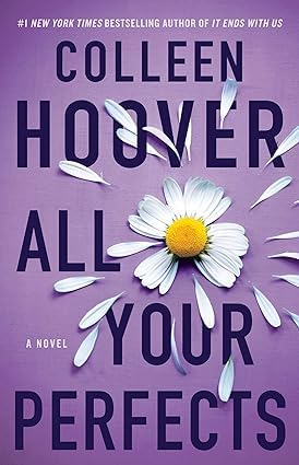 Close-up of the Colleen Hoover paperback collection set spines and cover details