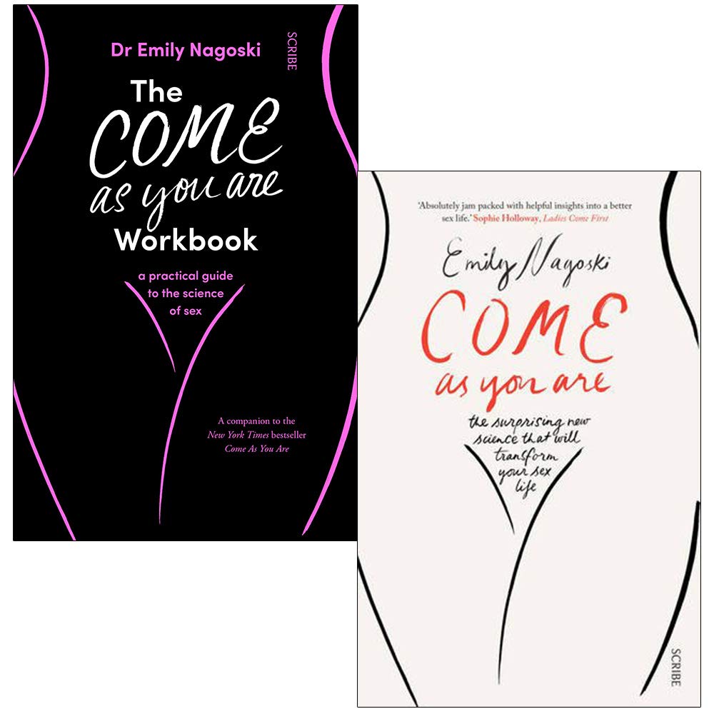 Come As You Are and The Come As You Are Workbook by Emily Nagoski 2-book paperback set front covers