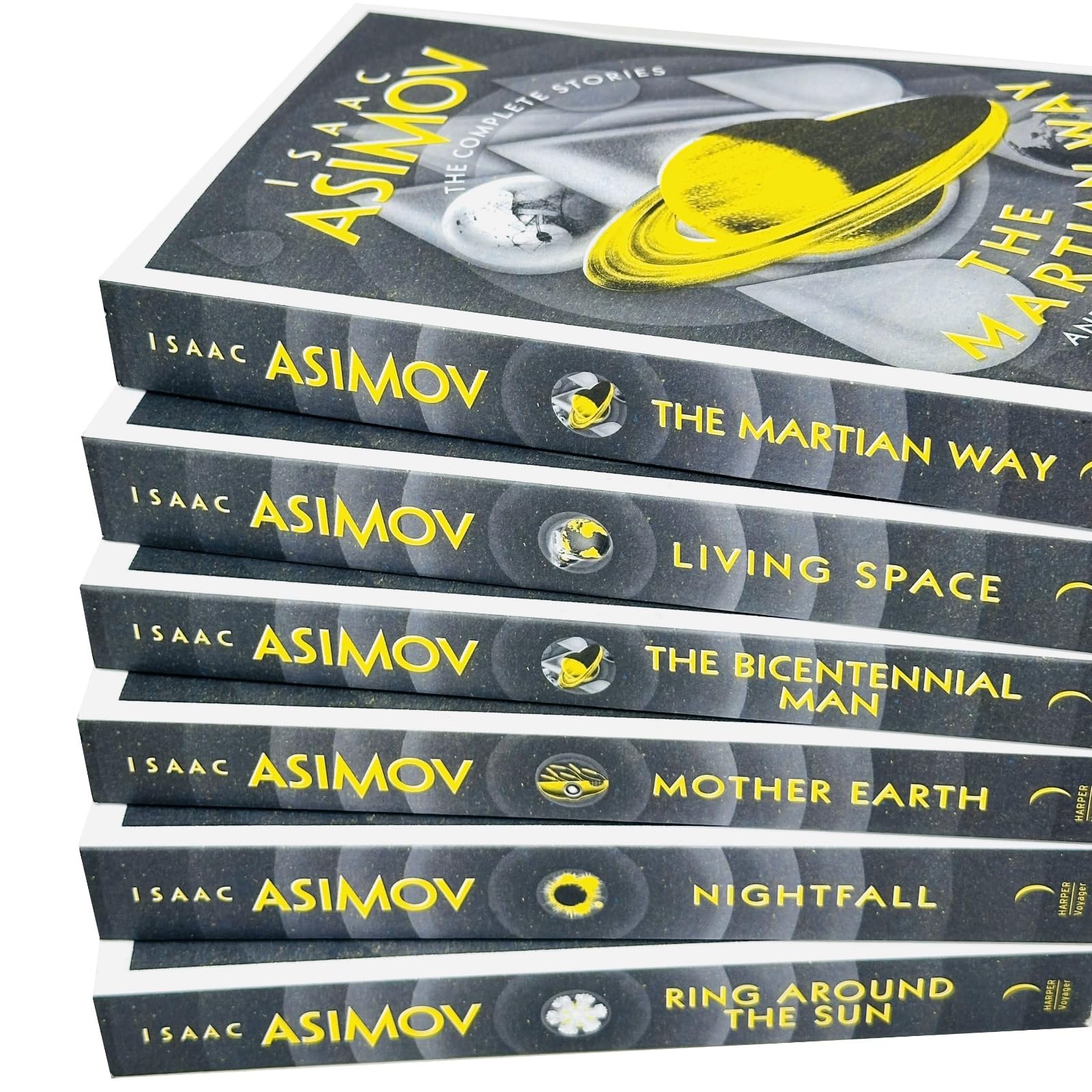Living Space paperback cover from the Isaac Asimov Complete Stories 6 Books Collection Set