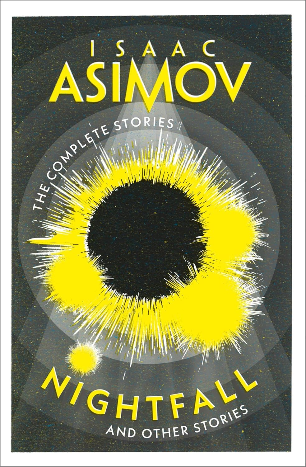 Back cover detail of the Isaac Asimov Complete Stories 6 Books Collection Set, paperback fiction