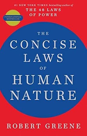 Close-up of the Concise 48 Laws of Power and Concise Art of Seduction paperback covers from the Robert Greene set