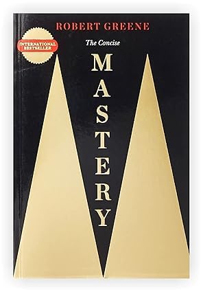 Stacked arrangement of the five Concise Editions paperbacks by Robert Greene showing the Laws of Human Nature and Mastery covers