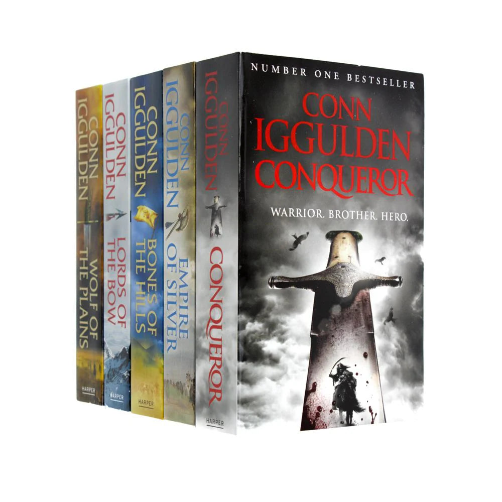 Conqueror Series by Conn Iggulden 5-book paperback collection set front cover