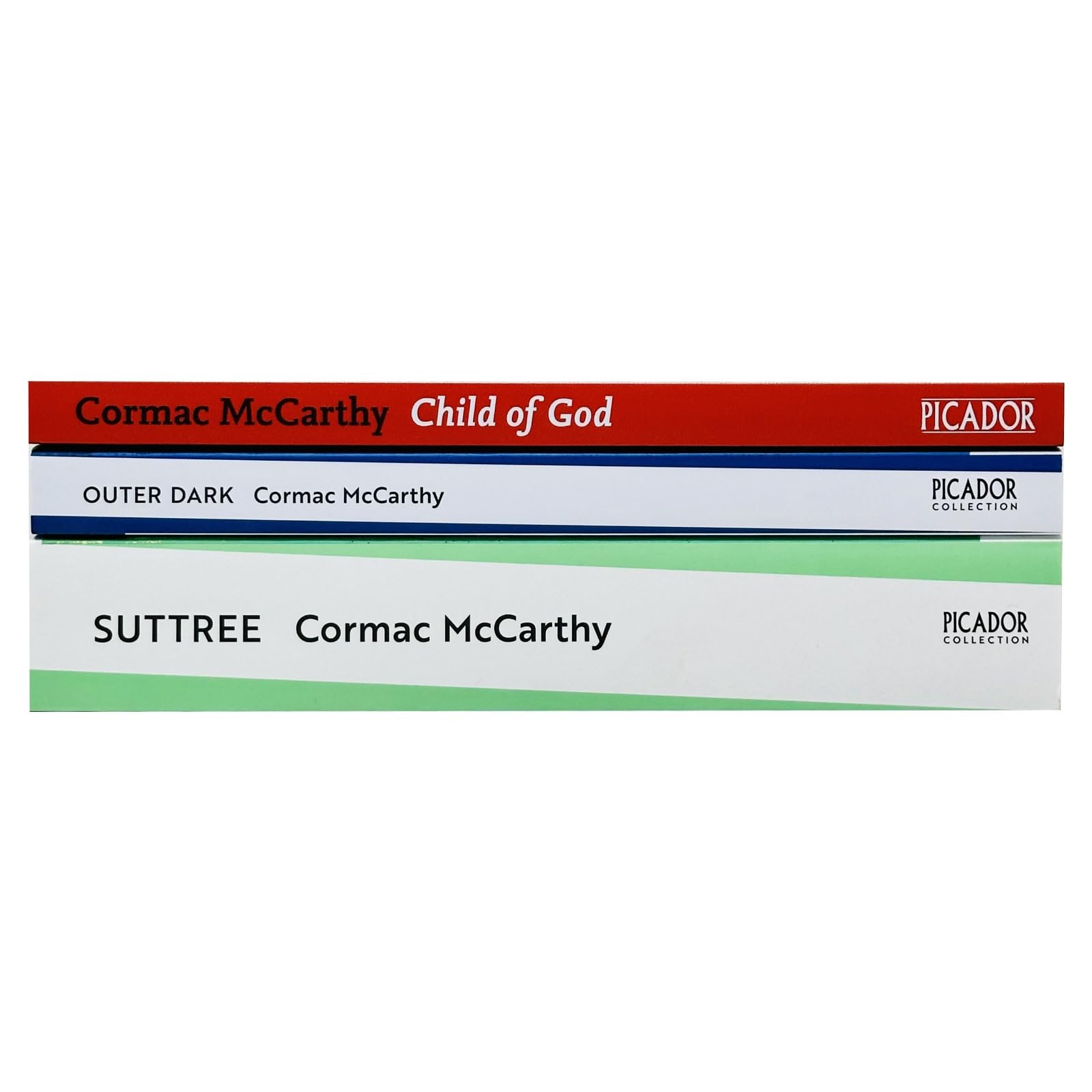 Cormac McCarthy Collection paperback set back cover with synopsis and reviews