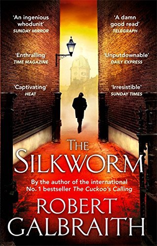 Close-up of the Cormoran Strike paperback collection spines, featuring The Cuckoo's Calling, The Silkworm, Career of Evil, and Lethal White