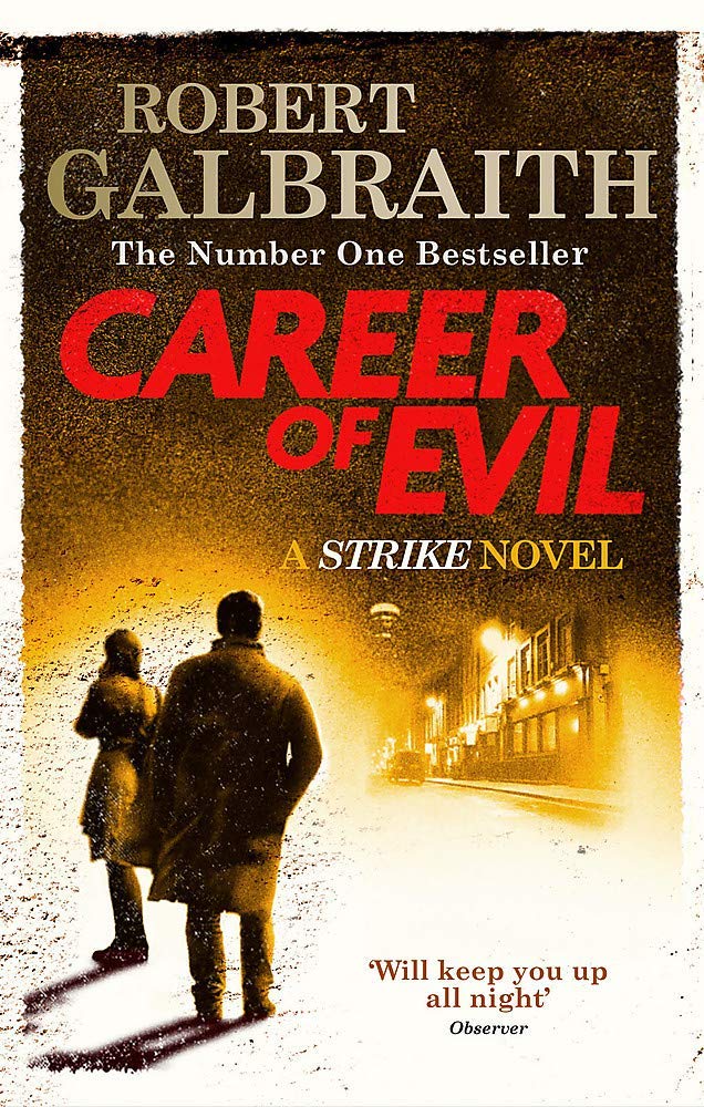 The Cuckoo's Calling and The Silkworm paperback covers from the Cormoran Strike set