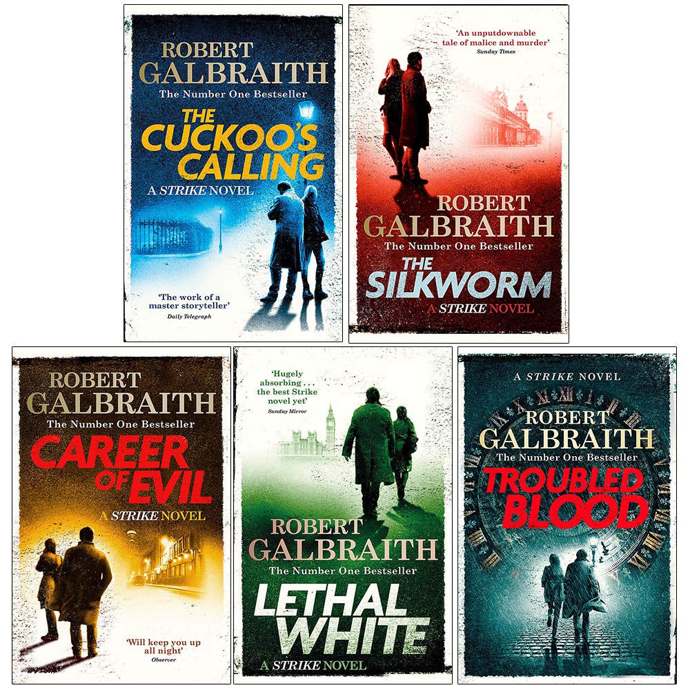 Cormoran Strike Series by Robert Galbraith 5 books collection set paperback front cover