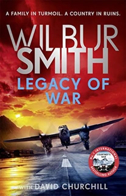 Legacy of War by Wilbur Smith, paperback cover, Courtney Family Novels series