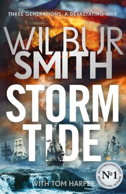 Storm Tide by Wilbur Smith, paperback cover, Courtney Family Novels series