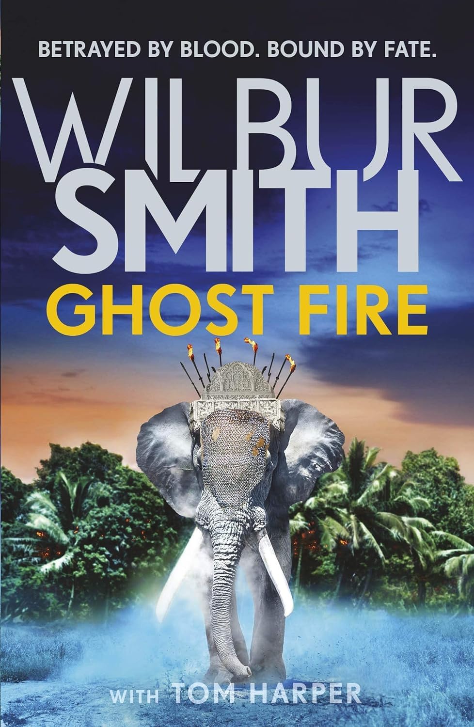 All five Courtney Series paperbacks by Wilbur Smith fanned out showing spines and cover art