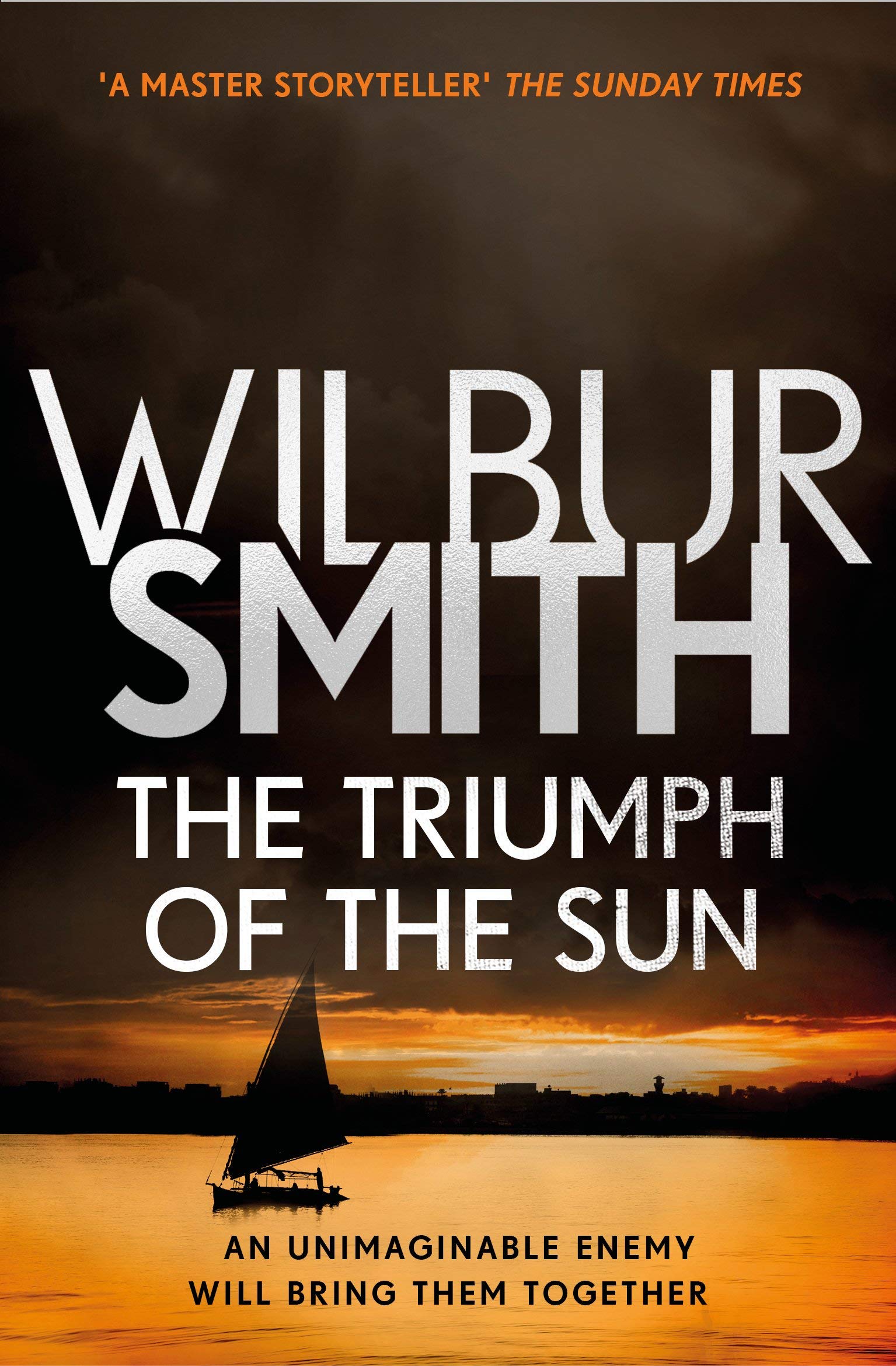 The Courtney Series 5 paperback books collection set by Wilbur Smith arranged on a wooden table.