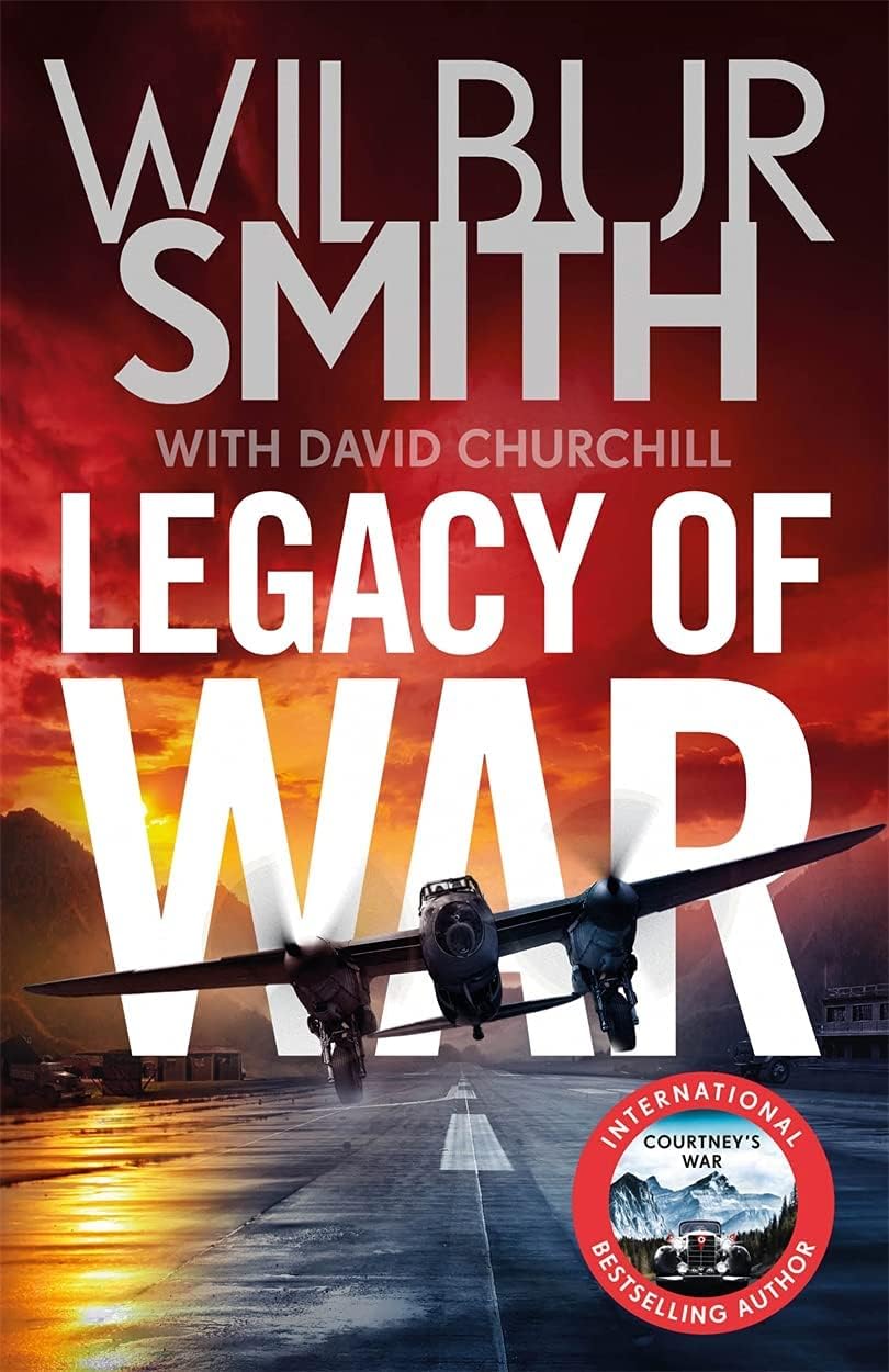 Back cover synopsis view of the Wilbur Smith Courtney Series 5 book paperback collection set