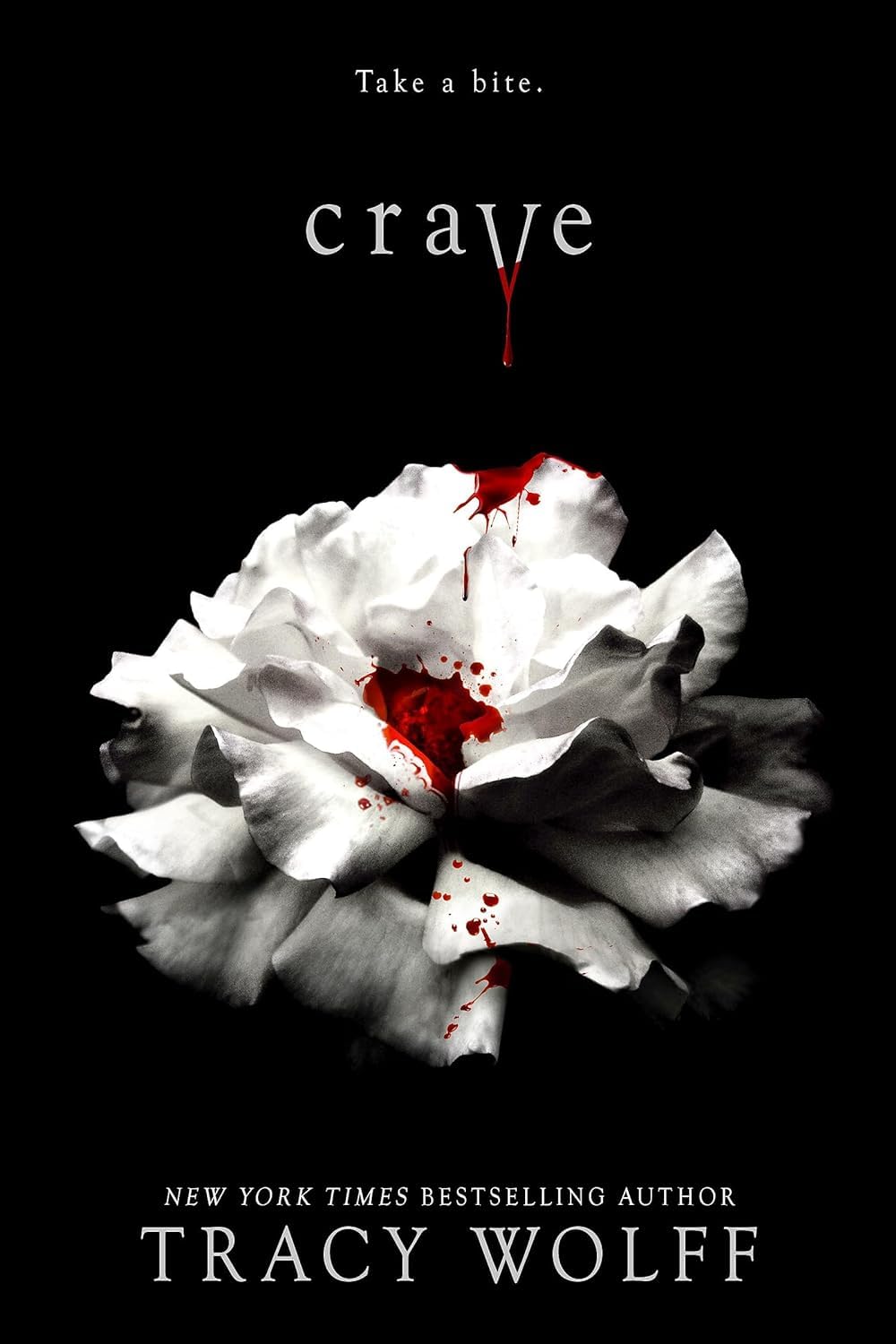 Spines of the Crave, Crush, Covet, Court, Charm, and Cherish paperbacks lined up in reading order