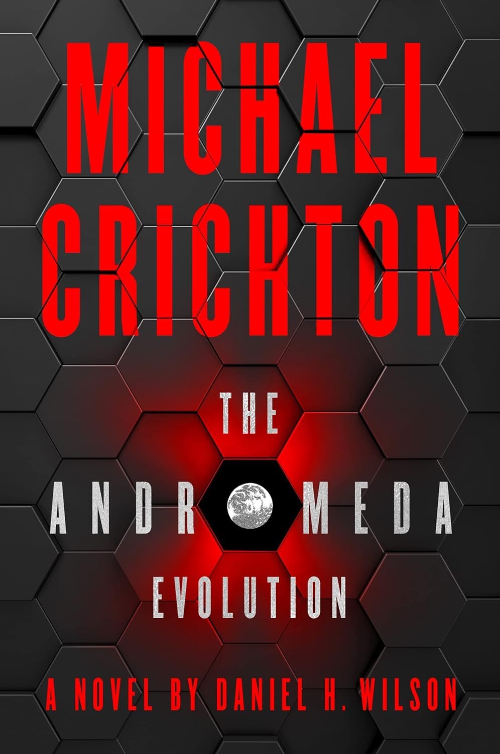 The Andromeda Evolution and Prey paperback covers side by side from the Crichton & Wilson 4 Books Collection Set