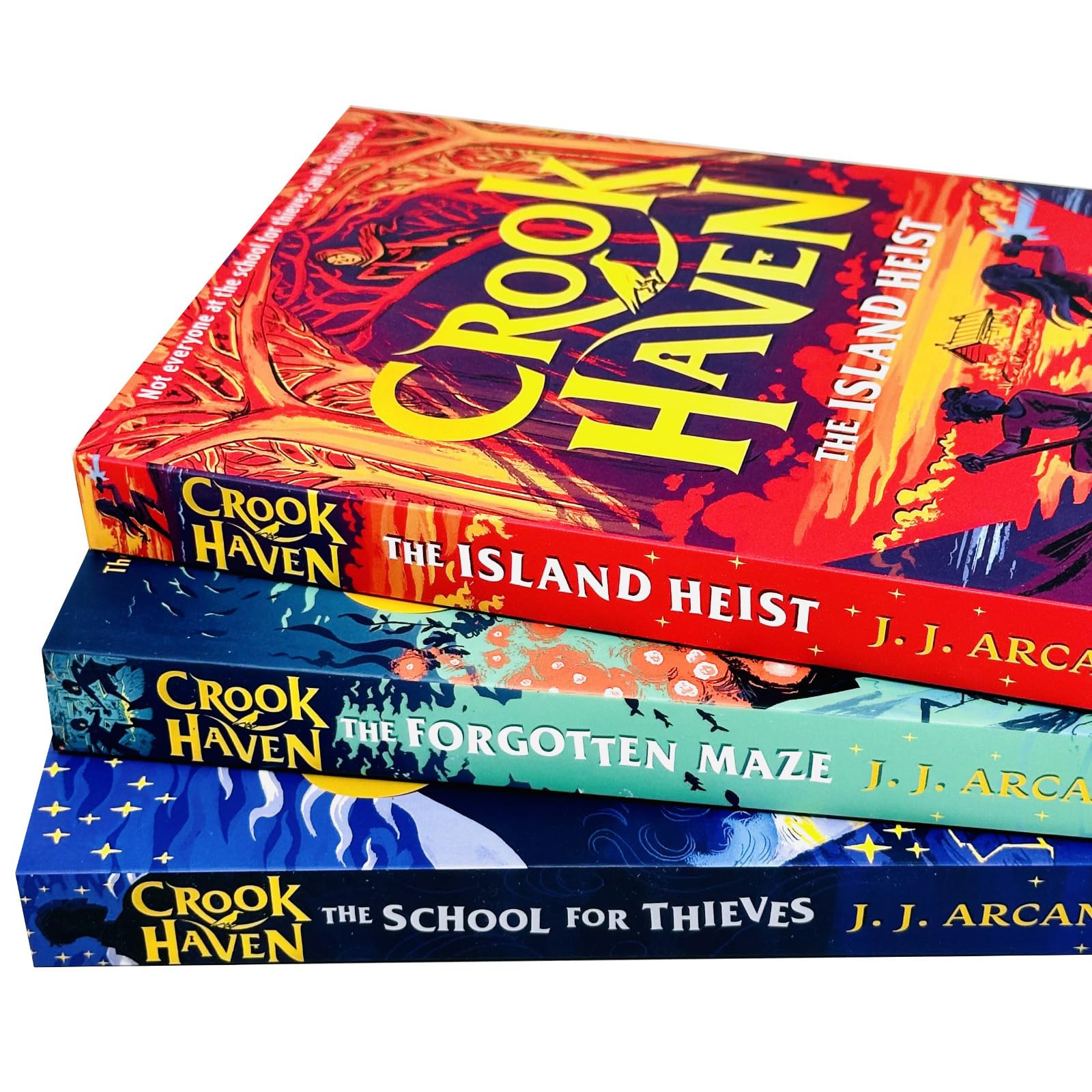 Crookhaven: The Forgotten Maze paperback cover, book two in the J.J. Arcanjo series