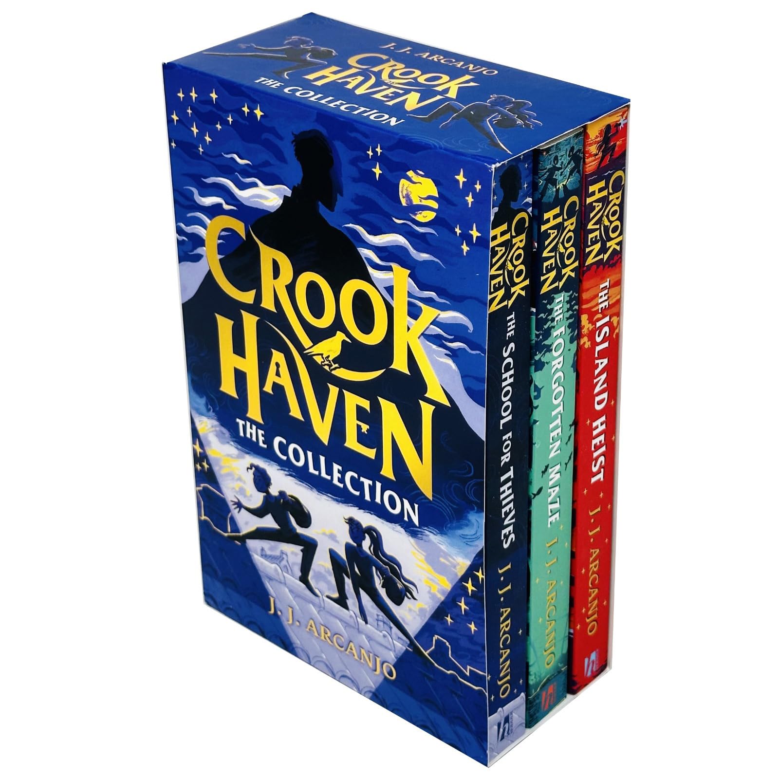 Crookhaven: The Island Heist paperback cover, book three in the J.J. Arcanjo series