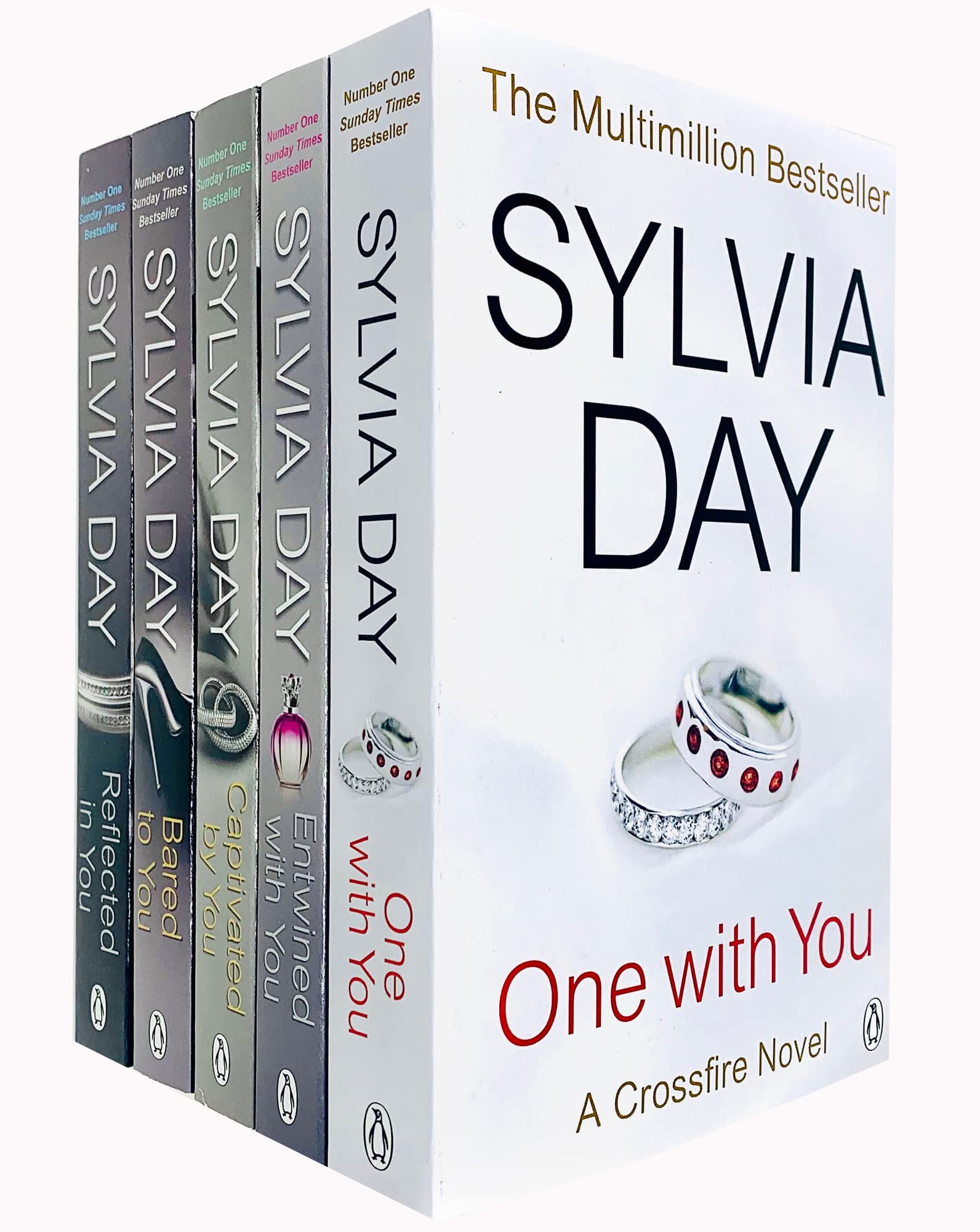 Crossfire 5 Books Collection Set by Sylvia Day paperback front cover