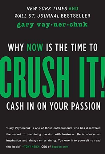 Full set of six paperback books fanned out, including Crush It, Life Leverage, Mindset with Muscle, How to Be F*cking Awesome, Fitness Mindset, and Mindset