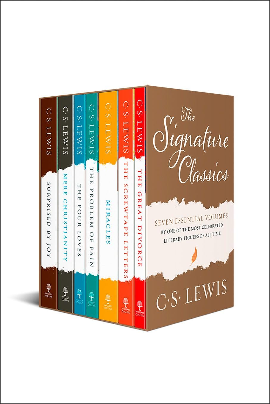 The Complete C. S. Lewis Signature Classics 7 book paperback boxed set including Mere Christianity and The Screwtape Letters