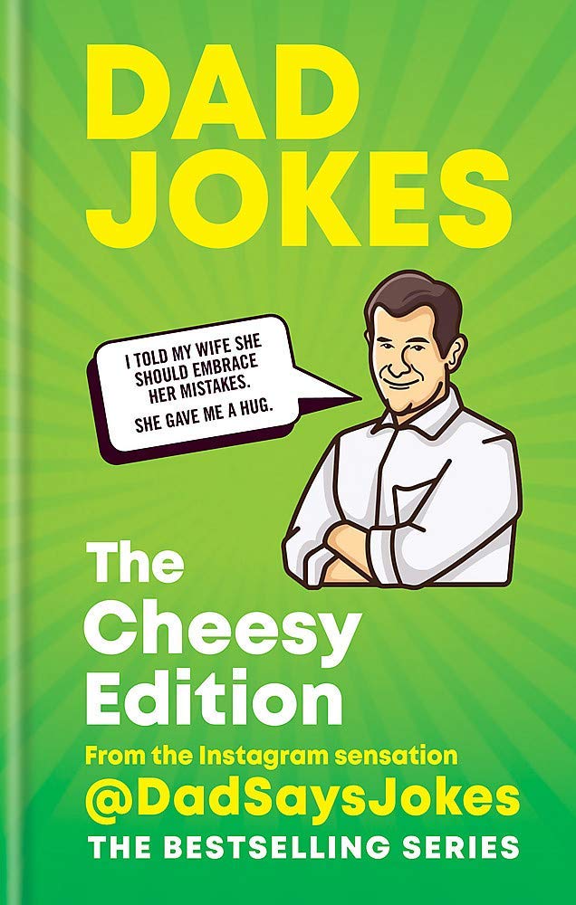 Dad Jokes: The Very Best of @DadSaysJokes hardback cover, flagship title in the set