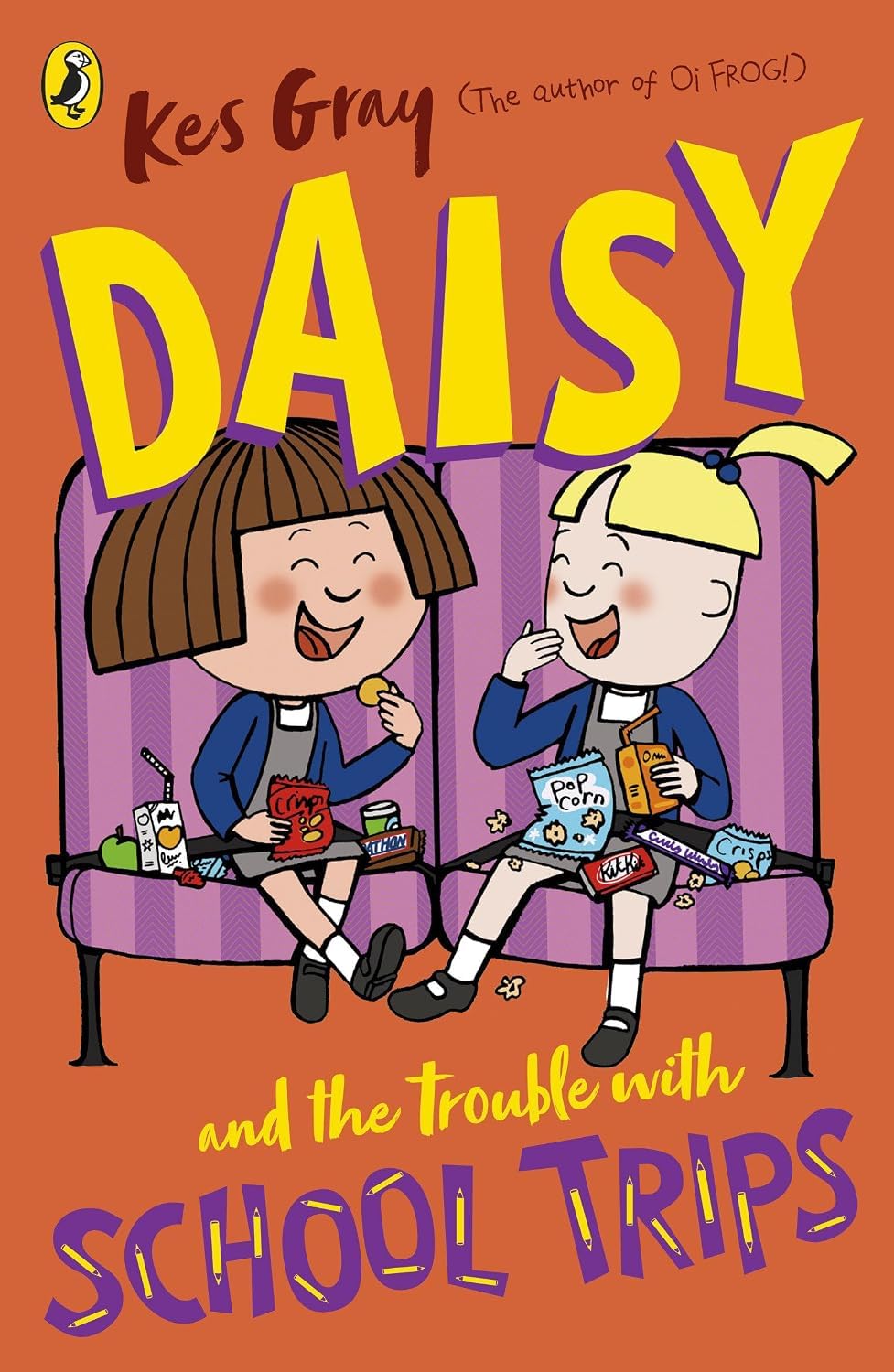 Daisy and the Trouble with Space paperback cover from the Kes Gray Daisy 8 book collection for kids