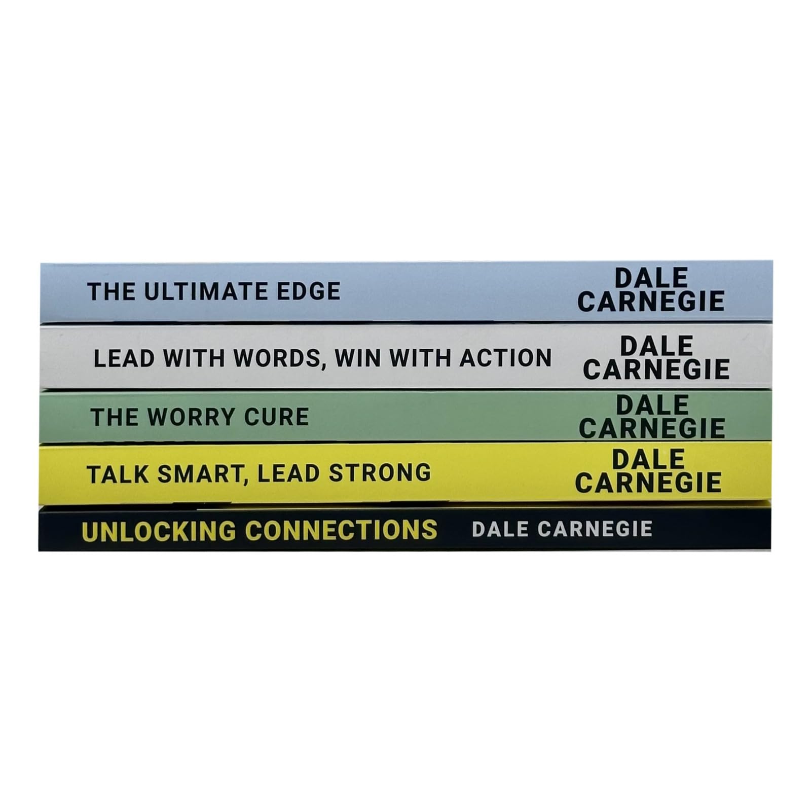 Front cover of Talk Smart Lead Strong by Dale Carnegie, paperback edition from the 5 book collection set