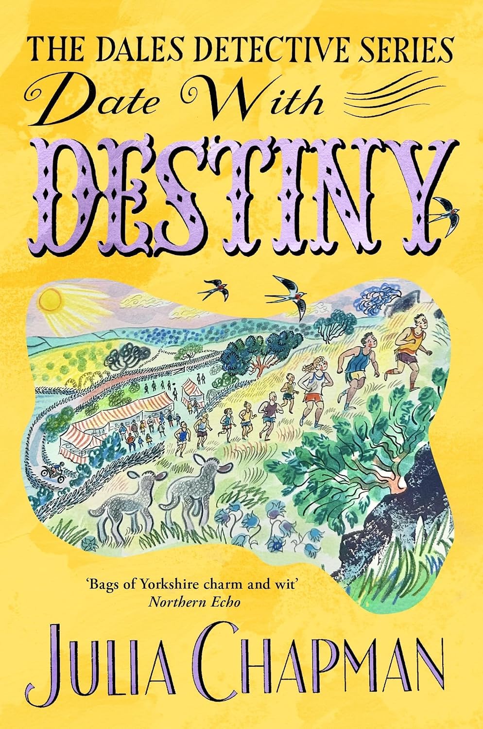 Dales Detective Series paperback cover - Date with Malice by Julia Chapman, book 2 of 10 in the Yorkshire cozy mystery collection