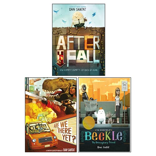 Dan Santat 3 books collection set paperback front covers - Beekle, Are We There Yet, After the Fall