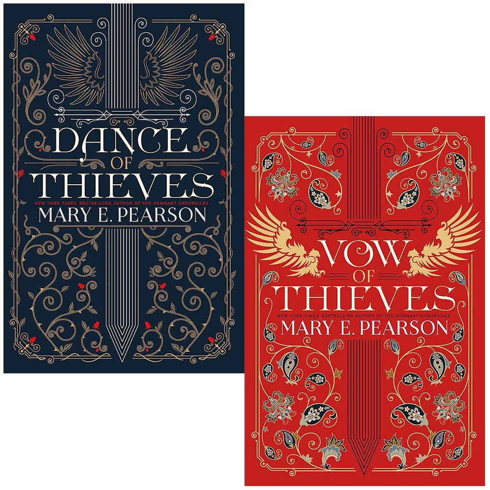 Dance of Thieves 2-book paperback collection by Mary E. Pearson stacked together, showing spine and cover detail.