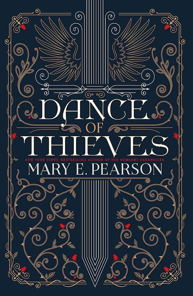 Close-up of the Dance of Thieves and Vow of Thieves paperback covers fanned out, highlighting the fantasy cover artwork.