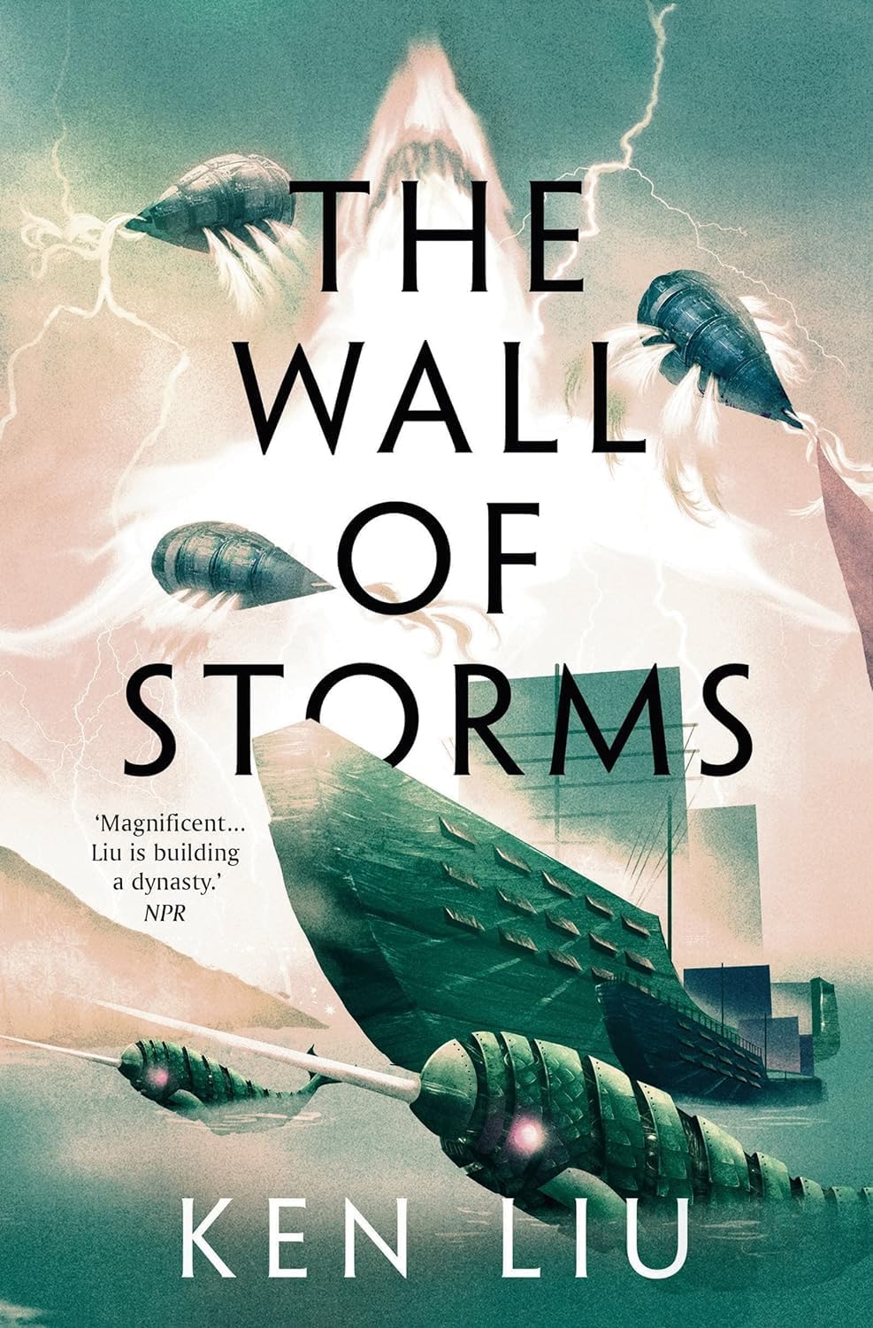 The Dandelion Dynasty 4 Books Collection Set by Ken Liu, paperback — stacked paperback books from the set showing the Head of Zeus publisher logo.