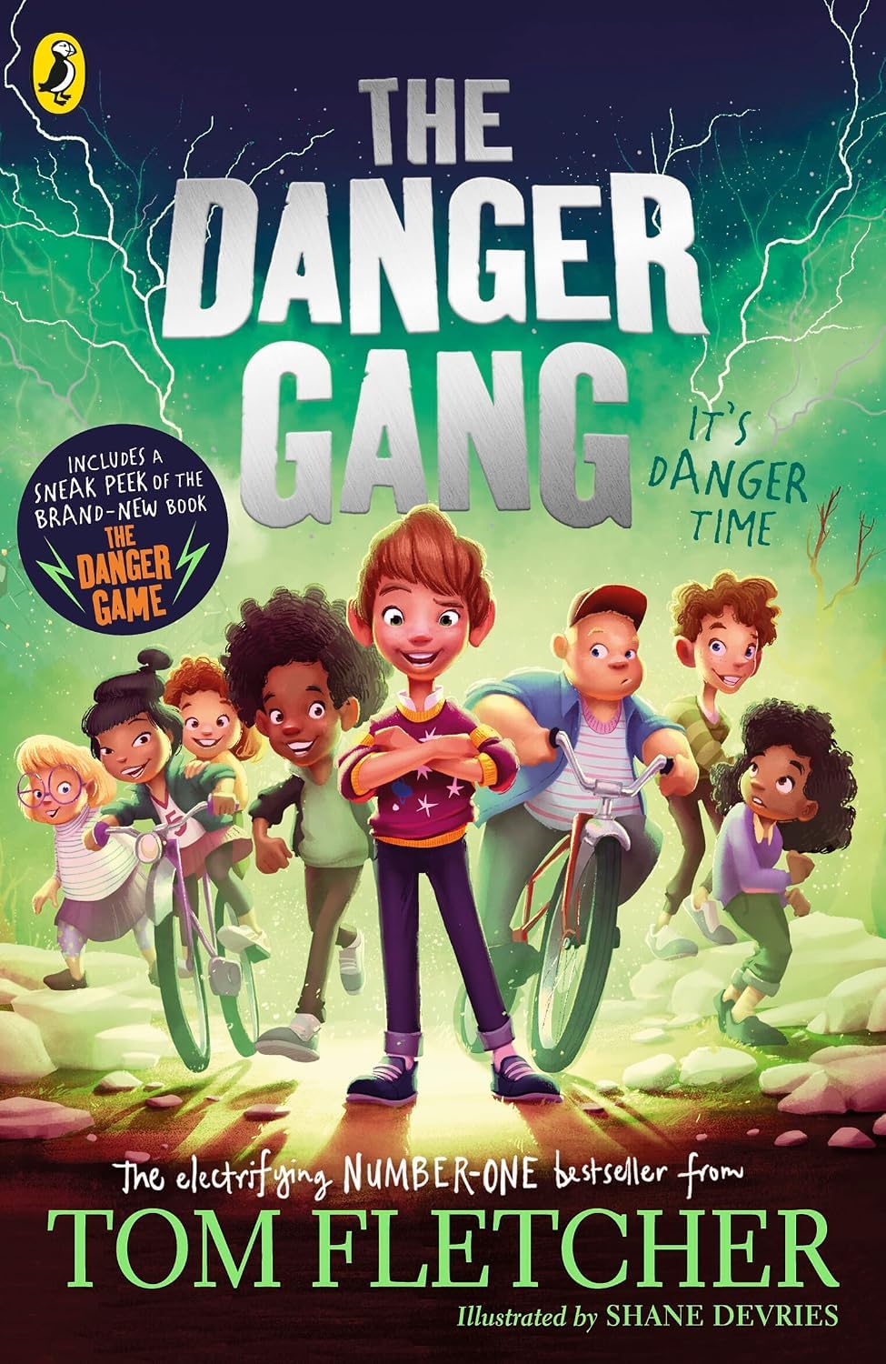 The Danger Game paperback book cover by Tom Fletcher, illustrated by Shane Devries