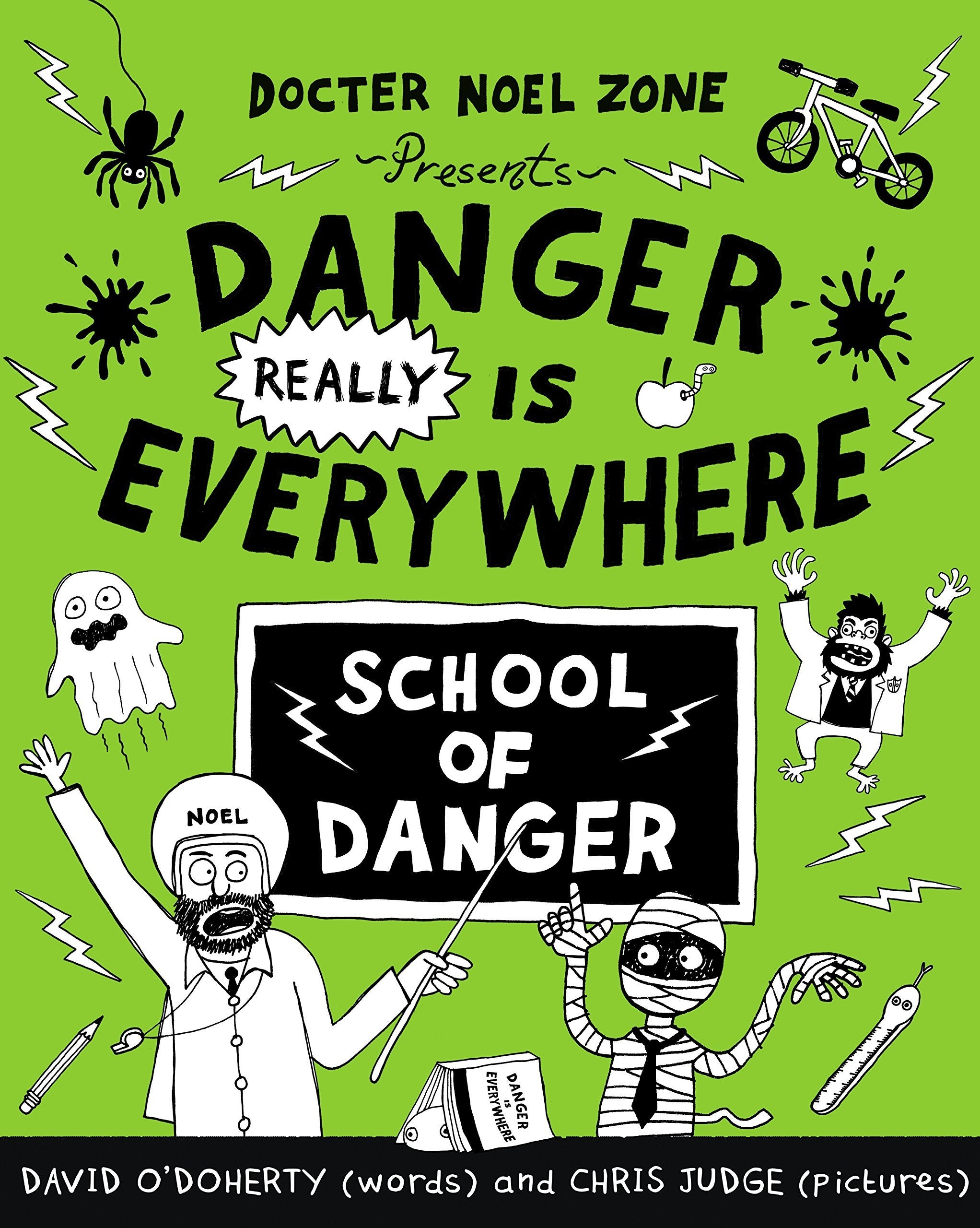 The three Danger Is Everywhere paperback books fanned out together showing spines and cover art