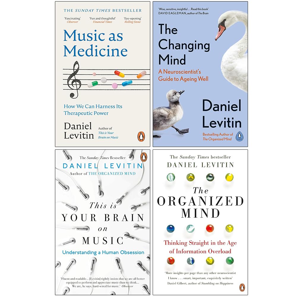 Daniel Levitin Collection 4 Book Paperback Set front cover artwork