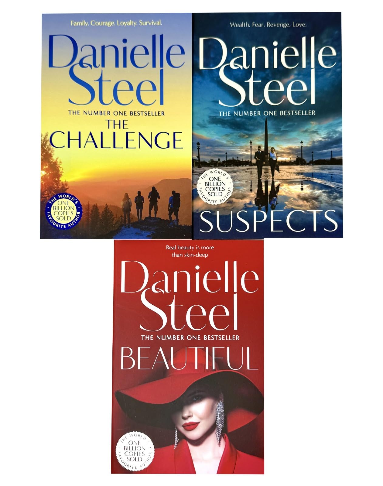 The Challenge by Danielle Steel paperback front cover, part of the 3 books collection set