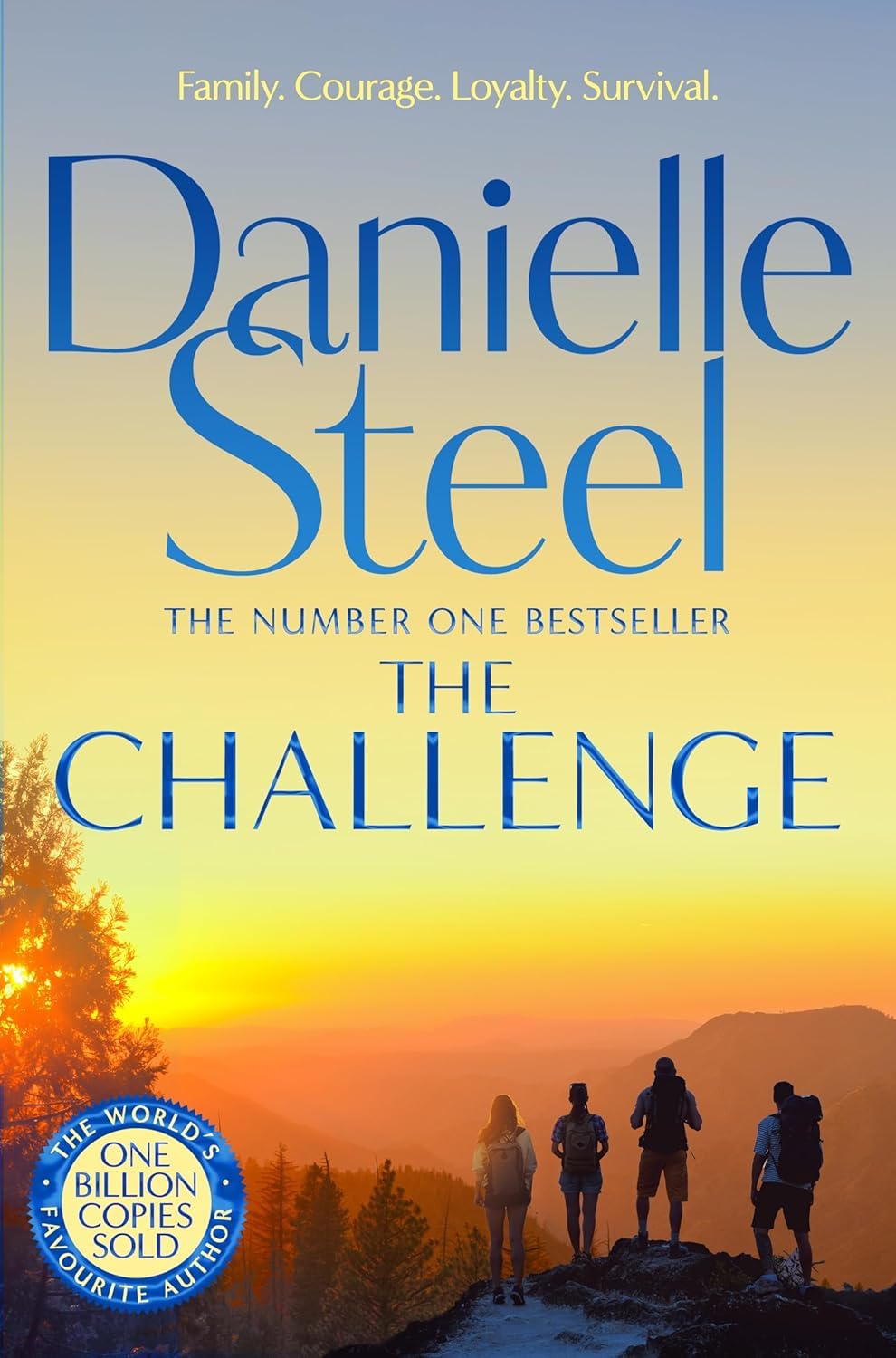 Back cover synopsis of The Challenge by Danielle Steel, paperback edition