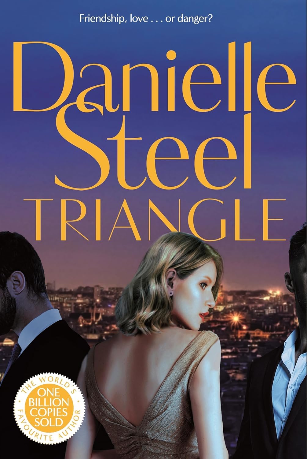 Close-up of Trial by Fire and Triangle paperback covers from the Danielle Steel collection set