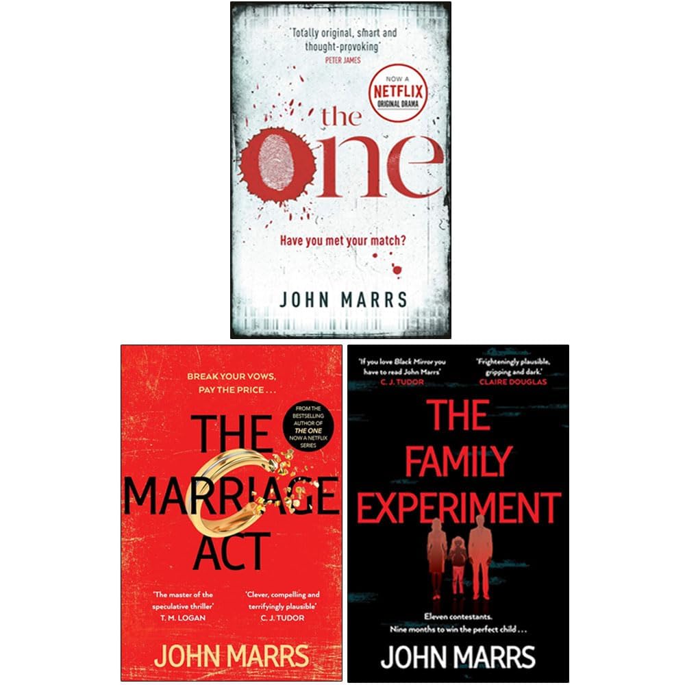 Front cover of The One by John Marrs, book one in the Dark Future paperback collection set