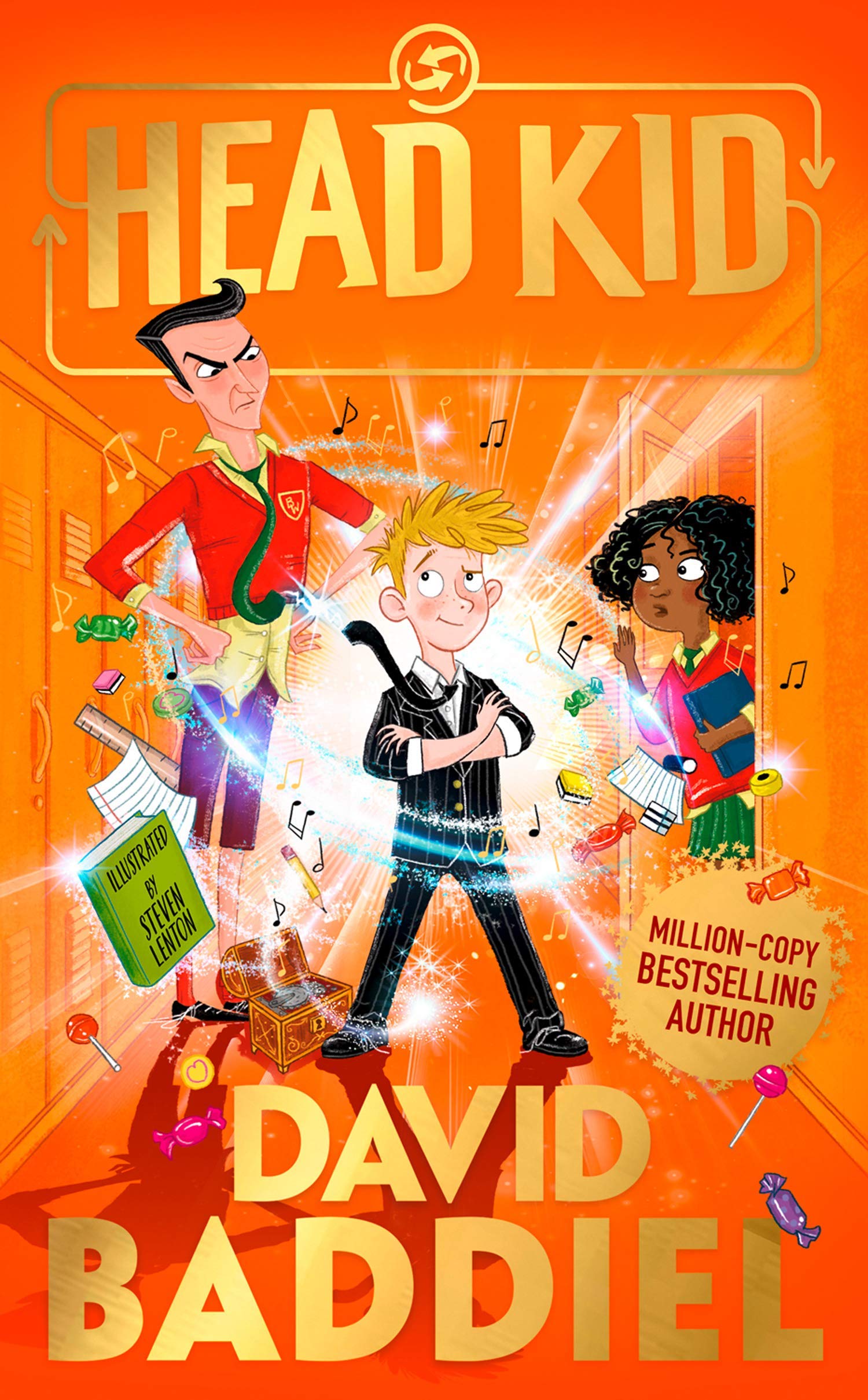 All four David Baddiel paperback books fanned out together showing full collection set