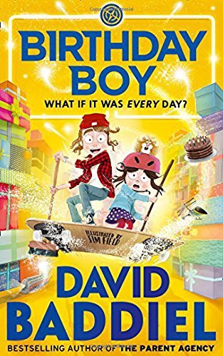 Birthday Boy paperback cover by David Baddiel, one of five titles in this childrens fiction collection