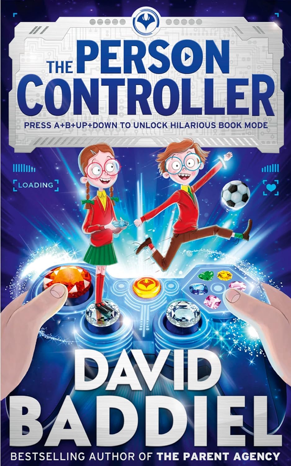 The Parent Agency and The Person Controller paperback covers from the David Baddiel Collection