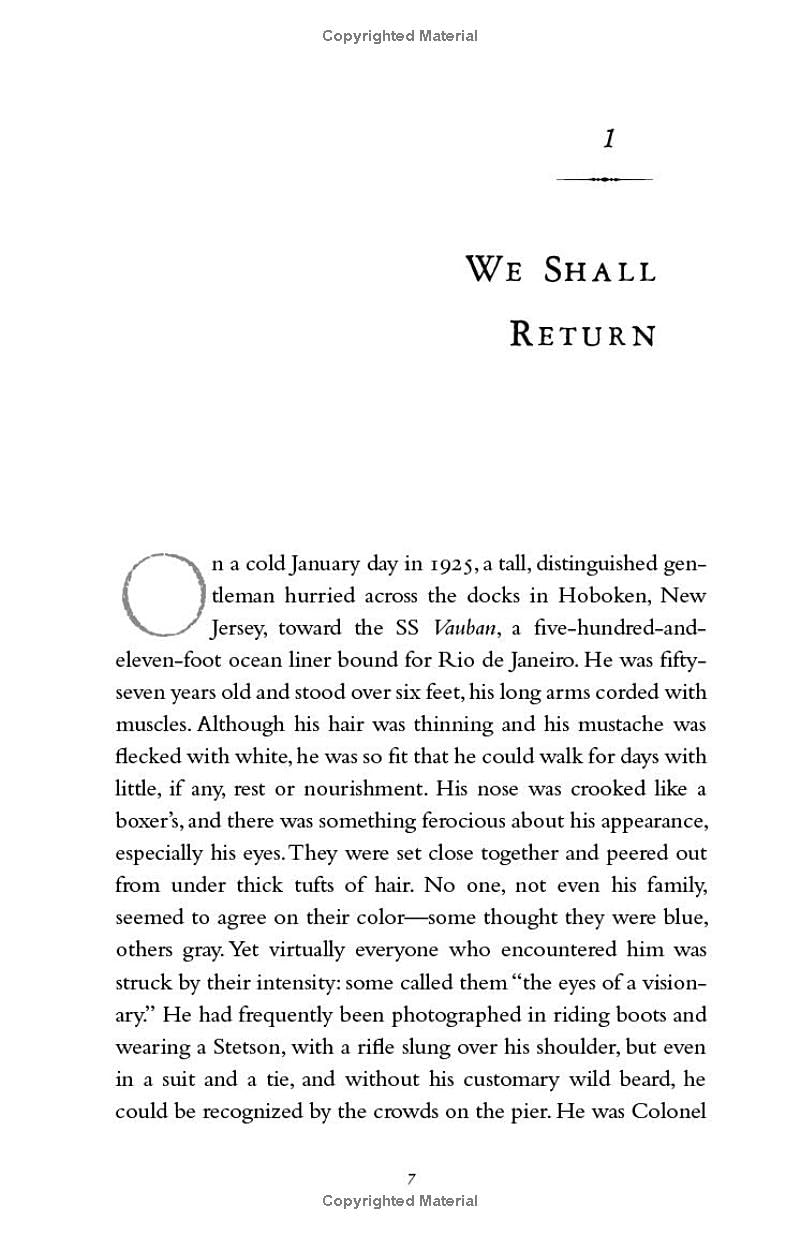 Inside page spread from a David Grann paperback showing printed text layout