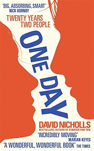 Close-up of the One Day paperback cover from the David Nicholls 3-book collection set