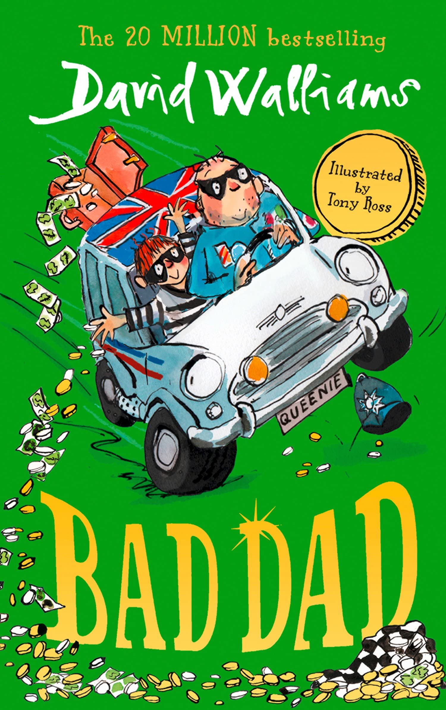 Back cover blurb of David Walliams paperback book collection set for children ages 7-9