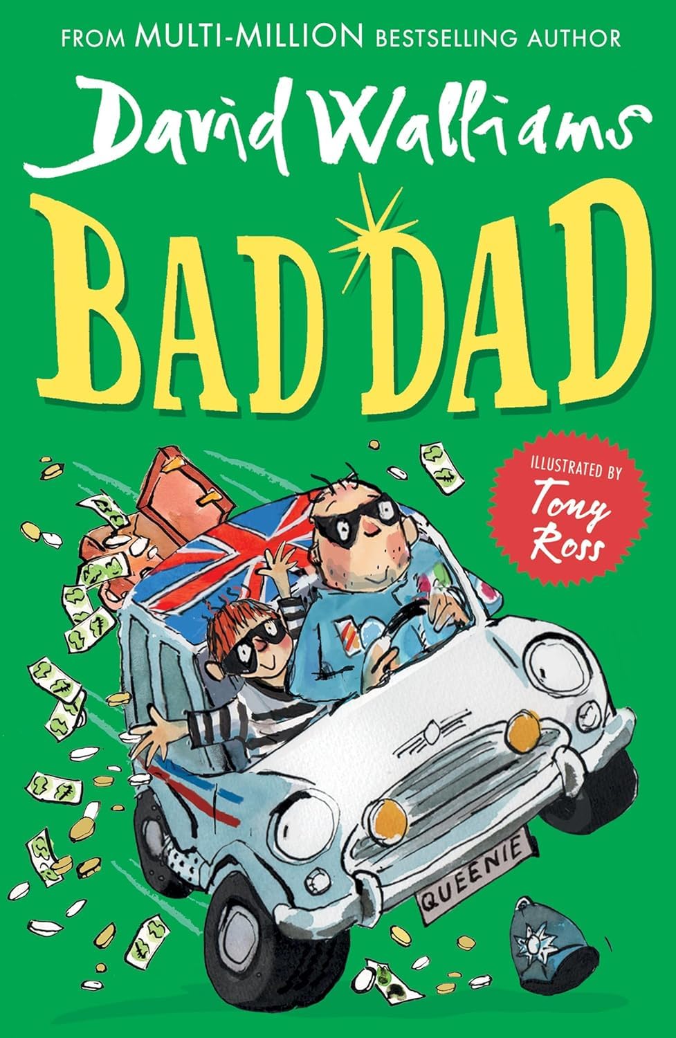 Fing by David Walliams paperback cover showing Myrtle Meek's whimsical quest