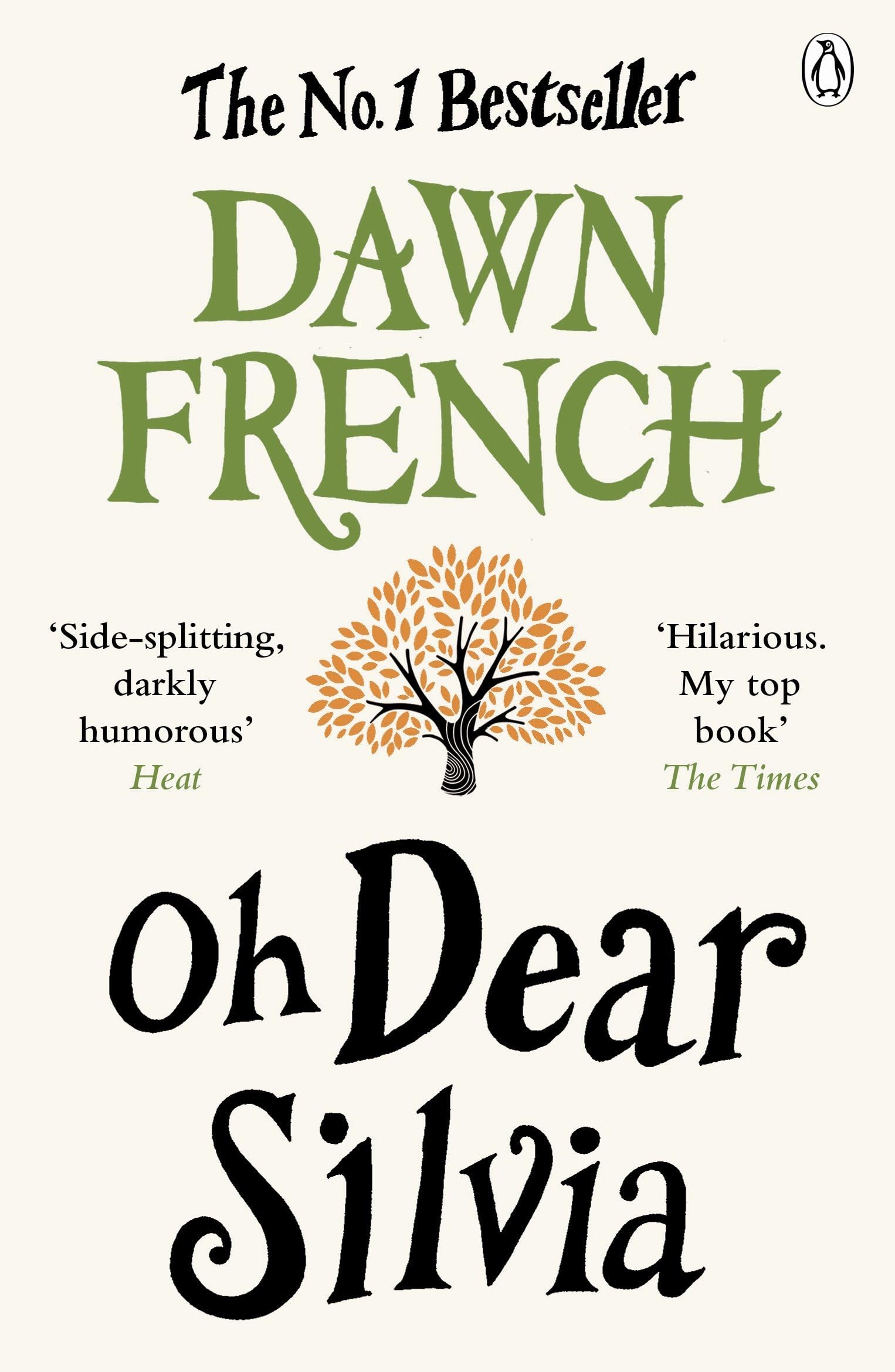 Inside page spread sample from one of the Dawn French novels in this paperback collection set